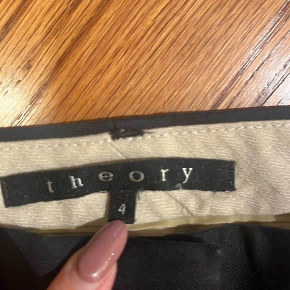 Theory Woman’s Black Trousers Size 4 - Picture 4 of 6